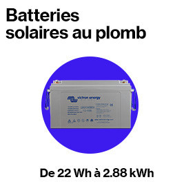 Batteries solaires au plomb