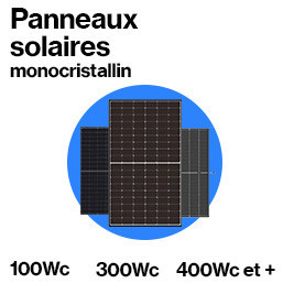 Panneaux solaires monocristallins
