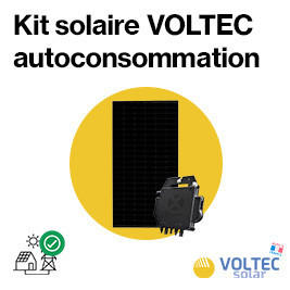 Kit solaire autoconsommation avec micro onduleurs - panneaux Français Voltec Solar