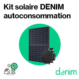 Kit solaire autoconsommation avec micro onduleurs - panneaux bi-verre bi-facial Denim