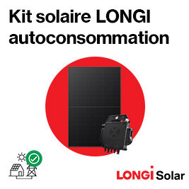 Kit solaire autoconsommation avec micro onduleurs - panneaux Full Black Longi Solar Back Contact