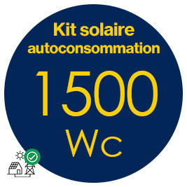 Kit solaire autoconsommation 1500Wc