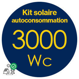 Kit solaire autoconsommation 3000Wc