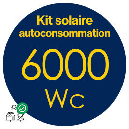 Kit solaire autoconsommation 6000Wc