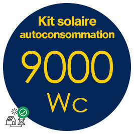 Kit solaire autoconsommation 9000Wc