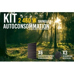 Kit solaire autoconsommation SHINGLE 2400Wc