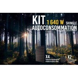 Kit solaire autoconsommation SHINGLE 1640Wc