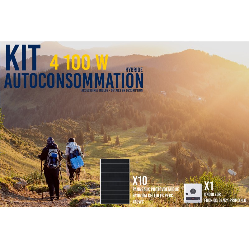 Kit solaire autoconsommation Hybride 4.0 - 4000Wc