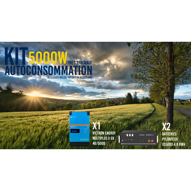 Kit Autonome 230V Complet Lithium - Pylontech ®, Victronenergy ®