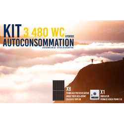 Kit solaire autoconsommation Hybride 3.4 - 3480Wc