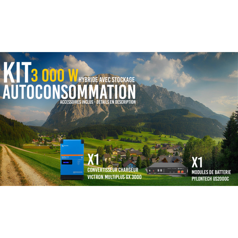 Kit Autonome 230V Complet Lithium - Pylontech ®, Victronenergy ®