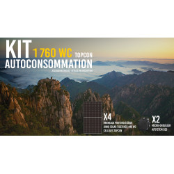 Kit solaire autoconsommation TOPCon 1760Wc - JINKO Tiger Neo - passerelle incluse