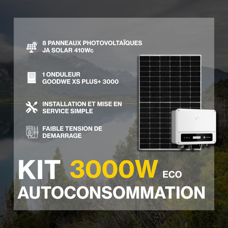 Kit solaire autoconsommation pas cher 3280Wc