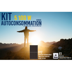Kit solaire autoconsommation Hybride 4.6 - 5100Wc Jinko Premium