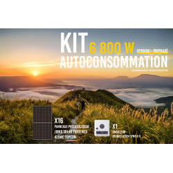 Kit solaire autoconsommation hybride triphasé 3kWc
