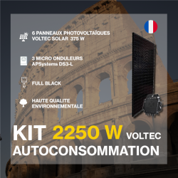 Kit solaire autoconsommation français - 2250Wc - Voltec Solar