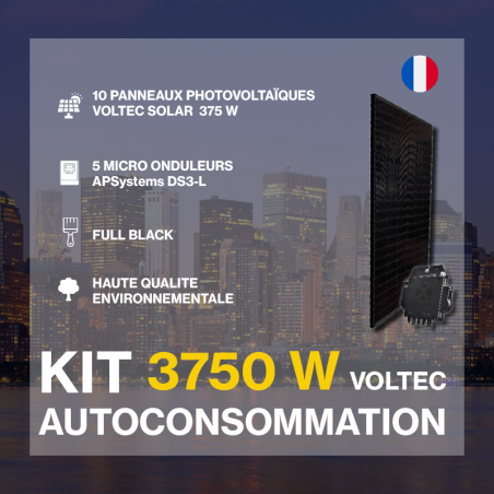 Kit solaire autoconsommation français -  3750Wc - Voltec Solar