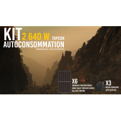 Kit solaire autoconsommation PREMIUM 2640Wc Avel_Heol