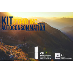 Kit solaire autoconsommation Hybride 6.0 - 7040Wc - Cellules TOPCon