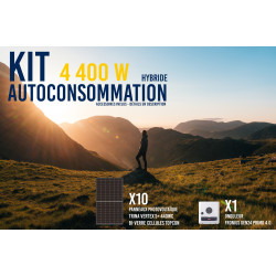 Kit solaire autoconsommation Hybride 4.0 - 4400Wc - Cellules TOPCon