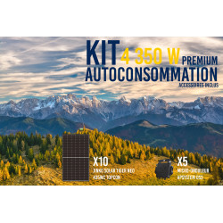 Kit solaire autoconsommation PREMIUM 4350Wc - passerelle incluse