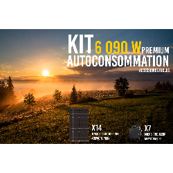 Kit solaire autoconsommation PREMIUM 6090Wc - passerelle  incluse