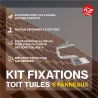 Fixations toiture tuiles - K2 Systems - Kit pour 8 panneaux