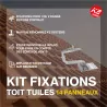 Fixations toiture tuiles - K2 Systems - Kit pour 14 panneaux