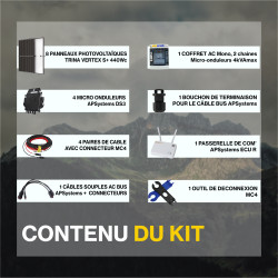 Kit solaire autoconsommation TOPCon 3520Wc - TRINA Vertex S+ - passerelle incluse