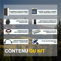 Kit solaire autoconsommation TOPCon 5280Wc - TRINA Vertex S+ - passerelle incluse