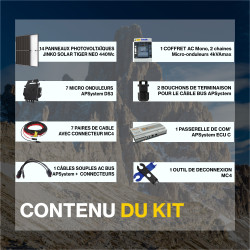 Kit solaire autoconsommation TOPCon 6160Wc - TRINA Vertex S+ - passerelle incluse