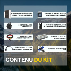 Kit solaire autoconsommation TOPCon 7040Wc - TRINA Vertex S+ - passerelle incluse