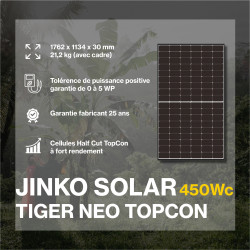 Kit solaire autoconsommation Triphasé Hybride 3.0 - 3600Wc Premium