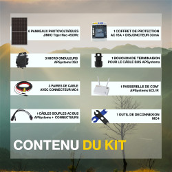 Kit solaire autoconsommation PREMIUM 2700Wc - passerelle incluse