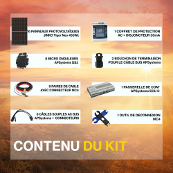 Kit solaire autoconsommation PREMIUM 7200Wc - passerelle incluse