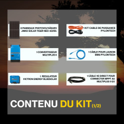 Kit solaire anti coupure 3.6kWc  - Pylontech Victron Multiplus