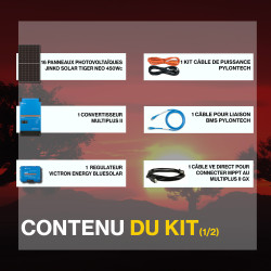 Kit solaire anti coupure 7.2kWc  - Pylontech Victron Multiplus