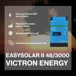 Kit solaire 3.6kWc avec batteries  - Victron Easy Solar - Pylontech