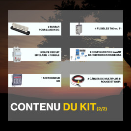 Kit solaire 3.6kWc avec batteries  - Victron Easy Solar - Pylontech