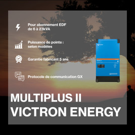 Kit solaire avec batteries 3.56kWc  - Pylontech Victron Multiplus