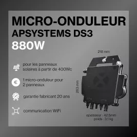Kit solaire autoconsommation Full Black - 1720 Wc - passerelle incluse