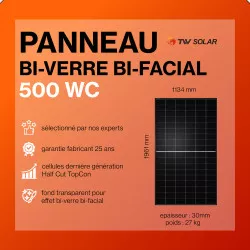 Kit solaire avec batteries 3kWc Pylontech Solis Hybride