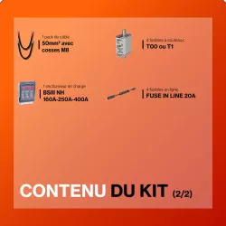 Kit solaire avec batteries 3kWc Pylontech Solis Hybride
