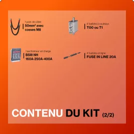 Kit solaire avec batteries 3kWc Pylontech Solis Hybride