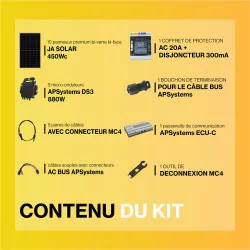 Kit solaire autoconsommation PREMIUM 4500Wc - passerelle incluse