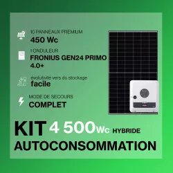 Kit solaire autoconsommation Hybride 4.0 - 4500Wc Premium