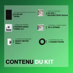 Kit solaire autoconsommation Hybride 4.0 - 4500Wc Premium