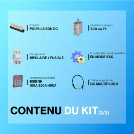 Kit solaire avec batteries 7.2kWc  - Pylontech Victron Multiplus