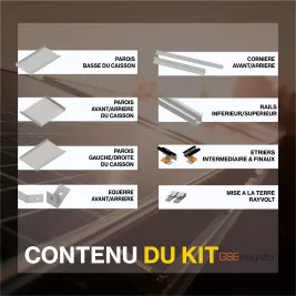 Fixations au sol - GSE Groundsystem - Kit pour 40 panneaux (portrait)