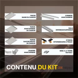 Fixations au sol - GSE Groundsystem - Kit pour 30 panneaux (portrait)